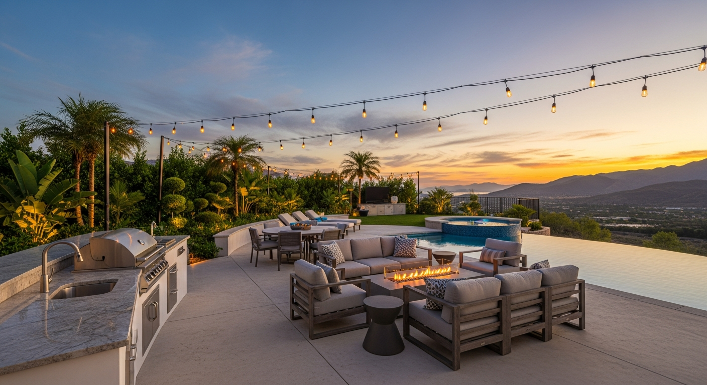 Outdoor entertainment areas