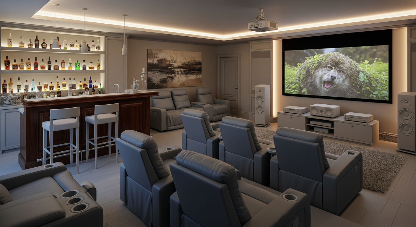 Entertainment room transformation